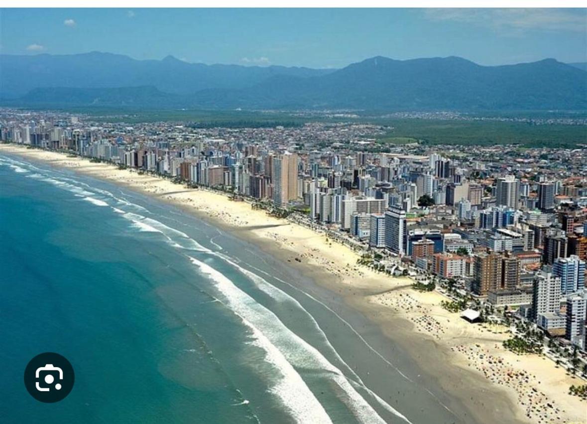 Guilhermina Frente Para O Mar Praia Grande  Exterior foto